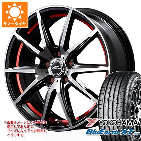 【タイヤ交換対象】サマータイヤ 215/60R16 95V ヨコハマ ブルーアースXT AE61 シュナイダー RX02 6.5-16 タイヤホイール4本セット
