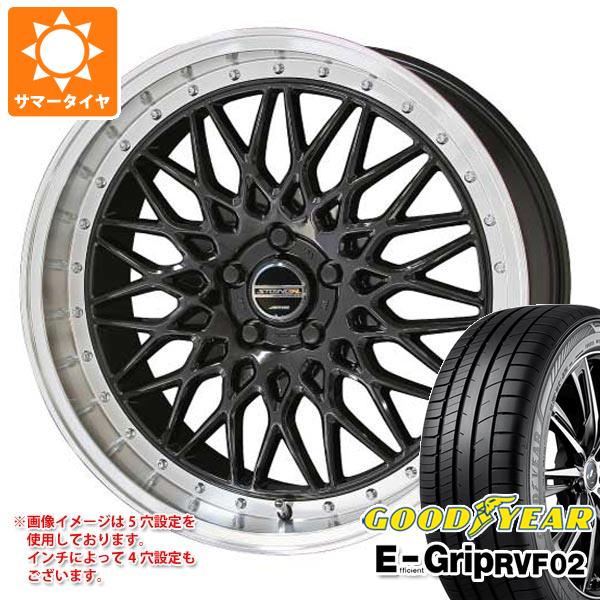 【タイヤ交換対象】サマータイヤ 235/50R18 101W XL グッドイヤー エフィシエントグリップ RVF02 シュタイナー FTX 7.5-18 タイヤホイール4本セット