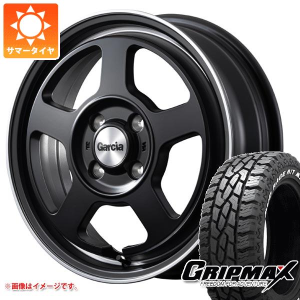 【タイヤ交換対象】サマータイヤ 145R14 85/83Q グリップマックス マッドレイジ R/T MAX ホワイトレター ガルシア シカゴ5 4.5-14 タイヤホイール4本セット