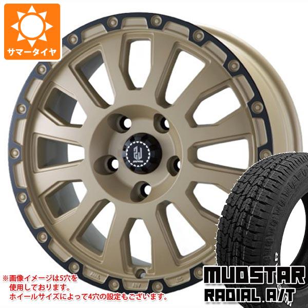 【タイヤ交換対象】ジープ レネゲード BU系用 サマータイヤ マッドスター ラジアル A/T 215/65R16C 109/107L ホワイトレター ラ・ストラーダ アヴェンチュラ タイヤホイール4本セット
