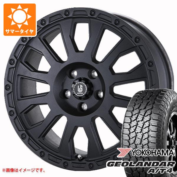 【タイヤ交換対象】ジープ ラングラー JK/JL系用 2025年製 サマータイヤ ヨコハマ ジオランダー A/T4 G018 LT275/70R18 125/122S アウトラインホワイトレター ラ・ストラーダ アヴェンチュラ タイヤホイール4本セット