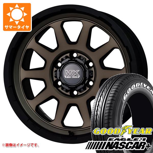 【タイヤ交換対象】ハイエース 200系用 2026年製 サマータイヤ グッドイヤー イーグル ＃1 ナスカープラス 215/65R16C 109/107R ホワイトレター マッドクロスレンジャー 6.5-16 タイヤホイール4本セット
