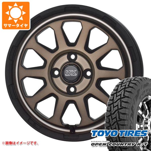 【タイヤ交換対象】キャリイ DA16T用 2025年製 サマータイヤ トーヨー オープンカントリー R/T 165/80R14 97/95N ホワイトレター マッドクロスレンジャー 4.5-14 タイヤホイール4本セット