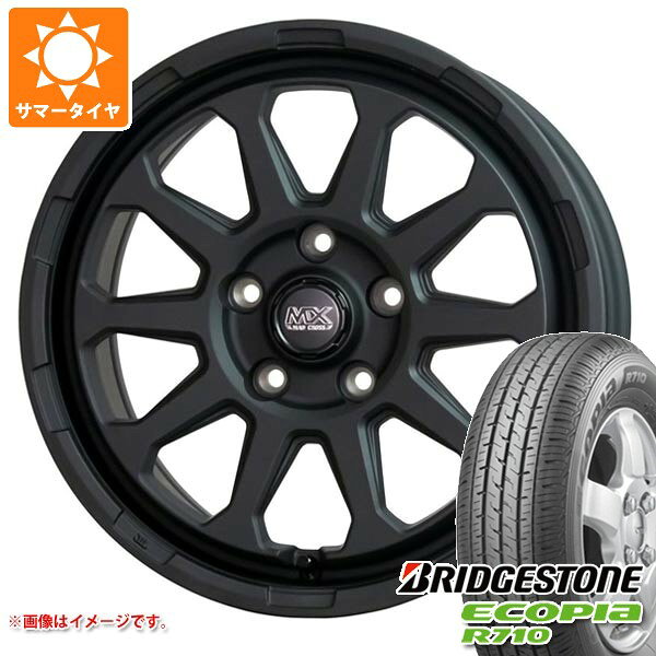 【タイヤ交換対象】トヨタ タウンエース バン 400系前期用 サマータイヤ ブリヂストン エコピア R710 175/80R14 99/98N マッドクロスレンジャー 5.0-14 タイヤホイール4本セット