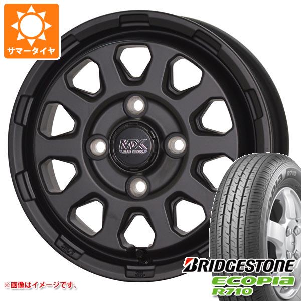 【タイヤ交換対象】キャリイ DA16T用 サマータイヤ ブリヂストン エコピア R710 165/80R14 91/90N (165R14 6PR相当) マッドクロスレンジャー 4.5-14 タイヤホイール4本セット