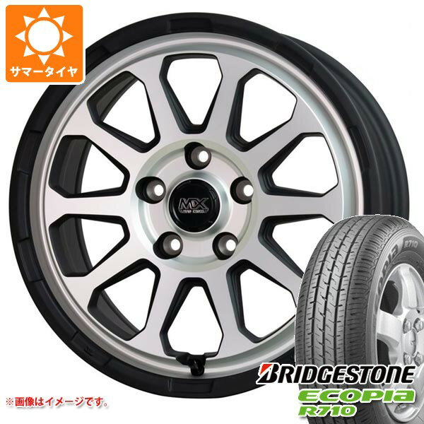 【タイヤ交換対象】トヨタ タウンエース バン 400系後期用 サマータイヤ ブリヂストン エコピア R710 165/80R14 97/95N マッドクロスレンジャー 5.0-14 タイヤホイール4本セット
