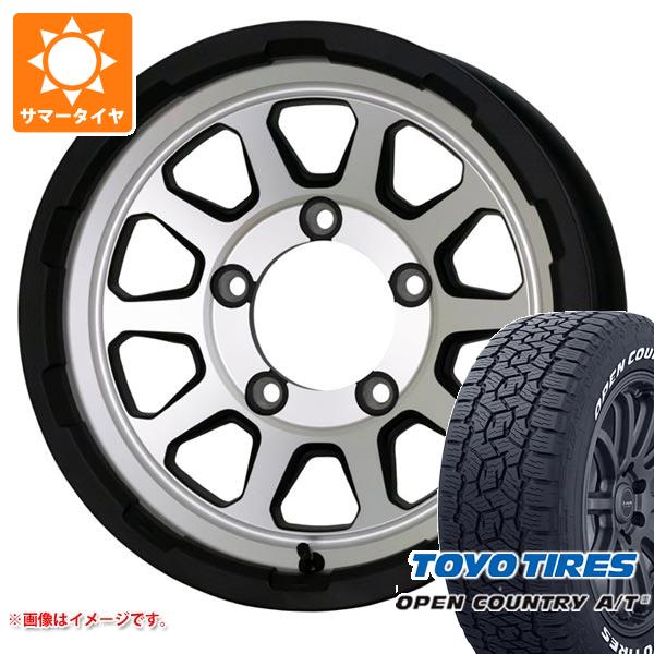 【タイヤ交換対象】ジムニーシエラ JB74W用 サマータイヤ トーヨー オープンカントリー A/T3 195/80R15 107/105N LT ホワイトレター マッドクロスレンジャー 6.0-15 タイヤホイール4本セット