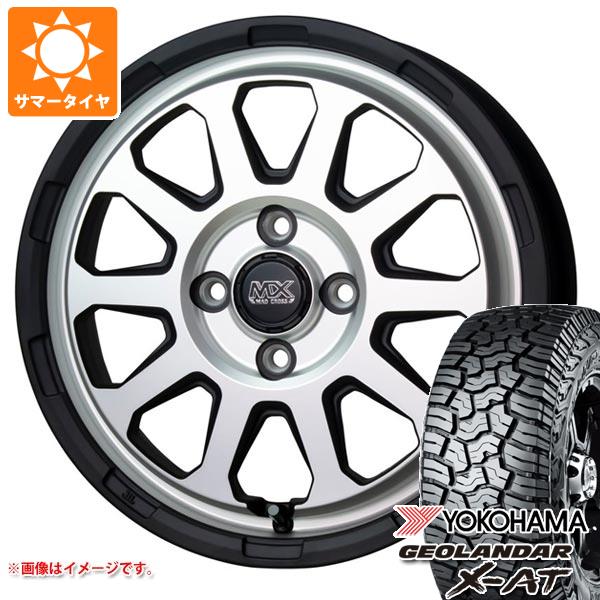 【タイヤ交換対象】エブリイバン DA17V用 サマータイヤ ヨコハマ ジオランダー X-AT G016 LT165/65R14 81/78Q ブラックレター G016A マッドクロスレンジャー 4.5-14 タイヤホイール4本セット