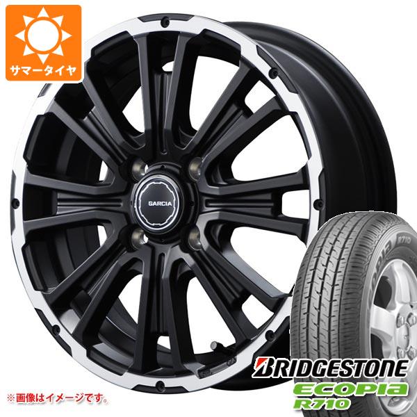 【タイヤ交換対象】キャリイ DA16T用 2025年製 サマータイヤ ブリヂストン エコピア R710 145/80R12 80/78N (145R12 6PR相当) SS リボルバーKC 4.0-12 タイヤホイール4本セット