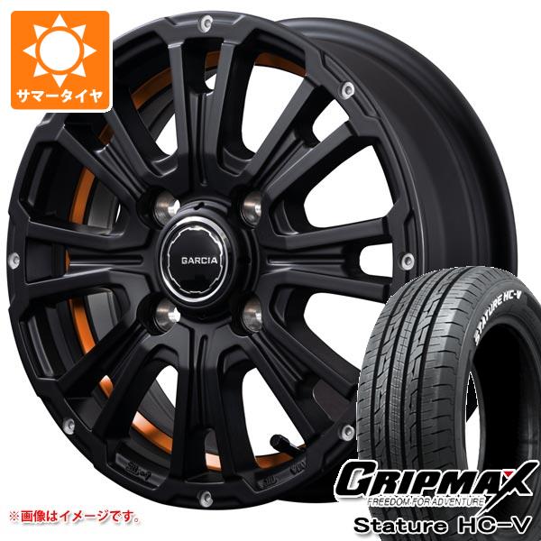 【タイヤ交換対象】ハイゼットトラック S500系用 サマータイヤ グリップマックス スタチャー HC-V 145/80R12 80/78Q ホワイトレター SS リボルバーKC 4.0-12 タイヤホイール4本セット