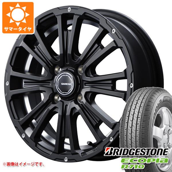 【タイヤ交換対象】キャリイ DA16T用 サマータイヤ ブリヂストン エコピア R710 145/80R12 80/78N (145R12 6PR相当) SS リボルバーKC 4.0-12 タイヤホイール4本セット