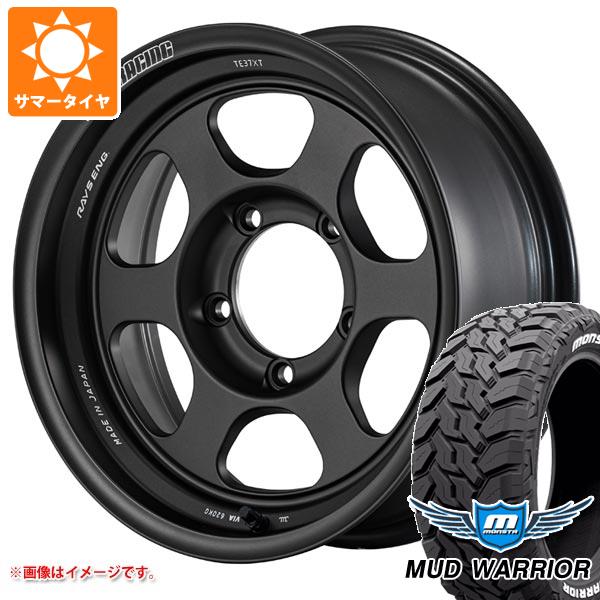 【タイヤ交換対象】スズキ ジムニーノマド JC74W用 サマータイヤ モンスタ マッドウォーリアー LT215/70R16 107/105Q ホワイトレター レイズ ボルクレーシング TE37XT for J UL 6.0-16 タイヤホイール4本セット