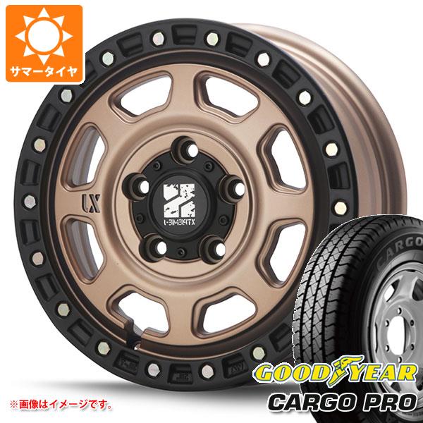 【タイヤ交換対象】タウンエース バン 400系後期用 サマータイヤ グッドイヤー カーゴ プロ 165/80R14 97/95N (165R14 8PR相当) MLJ エクストリームJ XJ07 5.0-14 タイヤホイール4本セット