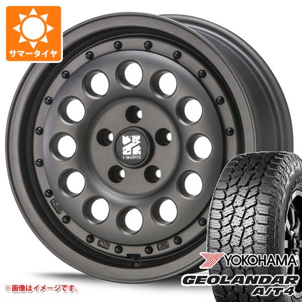 【タイヤ交換対象】ミツビシ アウトランダー GF/GG系用 サマータイヤ ヨコハマ ジオランダー A/T4 G018 235/70R16 106T アウトラインホワイトレター MLJ エクストリームJ ラギッド 6.5-16 タイヤホイール4本セット