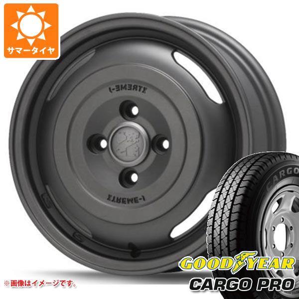 【タイヤ交換対象】エブリイワゴン DA17W用 サマータイヤ グッドイヤー カーゴ プロ 165/80R14 91/90N (165R14 6PR相当) MLJ エクストリームJ ジャーニー 4.5-14 タイヤホイール4本セット