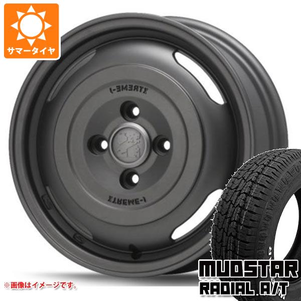 【タイヤ交換対象】エブリイワゴン DA17W用 サマータイヤ マッドスター ラジアル A/T 165/65R14 79S ホワイトレター MLJ エクストリームJ ジャーニー 4.5-14 タイヤホイール4本セット