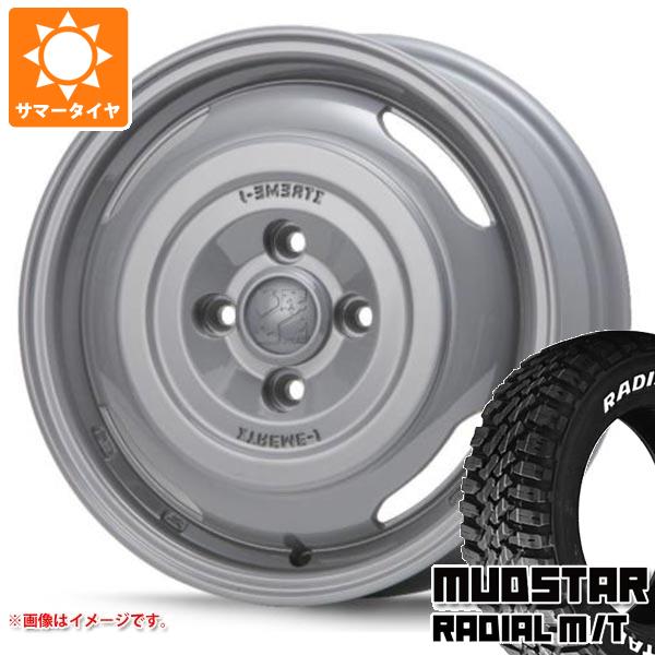 【タイヤ交換対象】アトレーワゴン S300系用 サマータイヤ マッドスター ラジアル M/T 165/65R14 79S ホワイトレター MLJ エクストリームJ ジャーニー 4.5-14 タイヤホイール4本セット