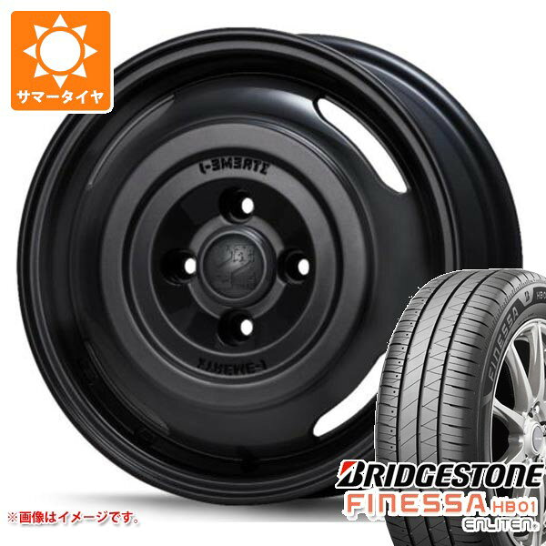 【タイヤ交換対象】スズキ エブリイワゴン DA17W用 サマータイヤ ブリヂストン フィネッサ HB01 165/60R14 75H MLJ エクストリームJ ジャーニー 4.5-14 タイヤホイール4本セット