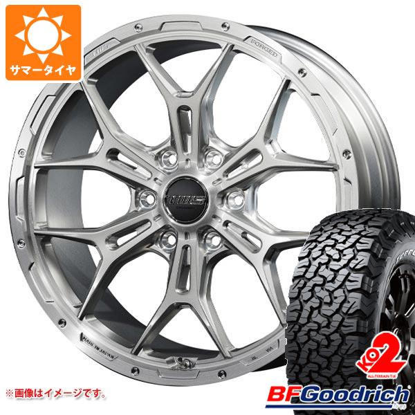 【タイヤ交換対象】ハイラックス 120系用 サマータイヤ BFグッドリッチ オールテレーンT/A KO2 LT275/55R20 115/112S ブラックレター TWS 306S ジオクロス モノブロック 8.5-20 タイヤホイール4本セット