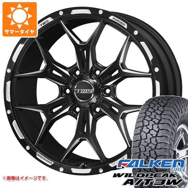 【タイヤ交換対象】ランドクルーザー プラド 150系用 サマータイヤ ファルケン ワイルドピーク A/T3W 275/55R20 117T XL TWS 306S ジオクロス モノブロック 8.5-20 タイヤホイール4本セット