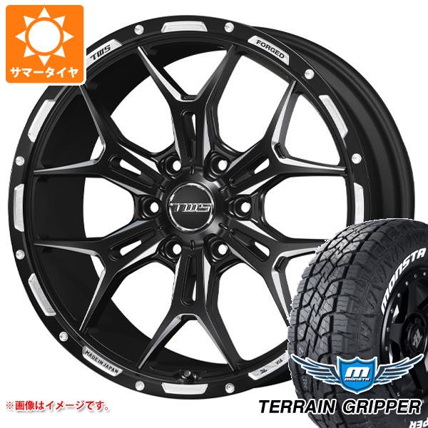 【タイヤ交換対象】ランドクルーザー プラド 150系用 サマータイヤ モンスタ テレーングリッパー 265/50R20 116H XL ホワイトレター TWS 306S ジオクロス モノブロック 8.5-20 タイヤホイール4本セット