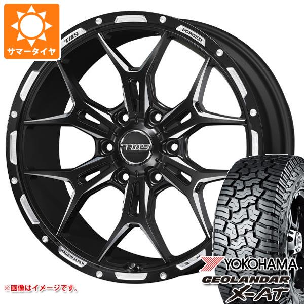 【タイヤ交換対象】ランドクルーザー250用 サマータイヤ ヨコハマ ジオランダー X-AT G016 265/60R20 112H ブラックレター TWS 306S ジオクロス モノブロック 8.5-20 タイヤホイール4本セット