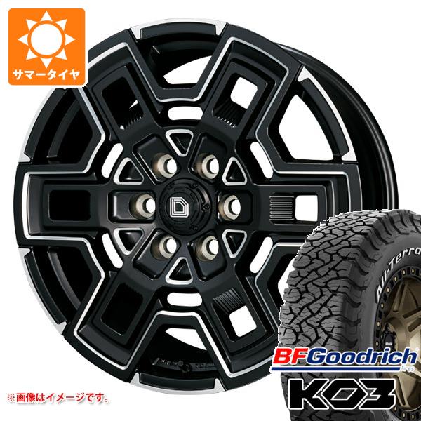 【タイヤ交換対象】ハイエース 200系用 2026年製 サマータイヤ BFグッドリッチ オールテレーンT/A KO3 LT215/70R16 100/97S ホワイトレター クライメイト デヴグル 6.5-16 タイヤホイール4本セット