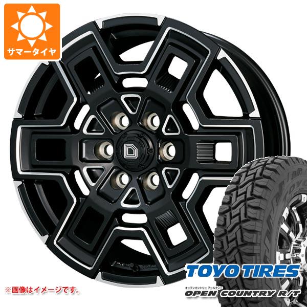 【タイヤ交換対象】ハイエース 200系用 サマータイヤ トーヨー オープンカントリー R/T 215/65R16C 109/107Q ホワイトレター クライメイト デヴグル 6.5-16 タイヤホイール4本セット