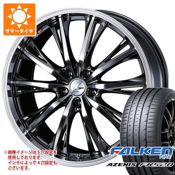 【タイヤ交換対象】サマータイヤ 225/55R19 99W ファルケン アゼニス FK520L レオニス RT 7.5-19 タイヤホイール4本セット