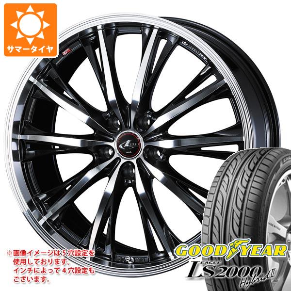 【タイヤ交換対象】サマータイヤ 155/55R14 69V グッドイヤー イーグル LS2000 ハイブリッド2 レオニス RT 4.5-14 タイヤホイール4本セット