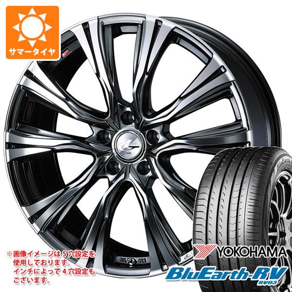 【タイヤ交換対象】2025年製 サマータイヤ 245/45R19 102W XL ヨコハマ ブルーアースRV RV03 レオニス VR 8.0-19 タイヤホイール4本セット