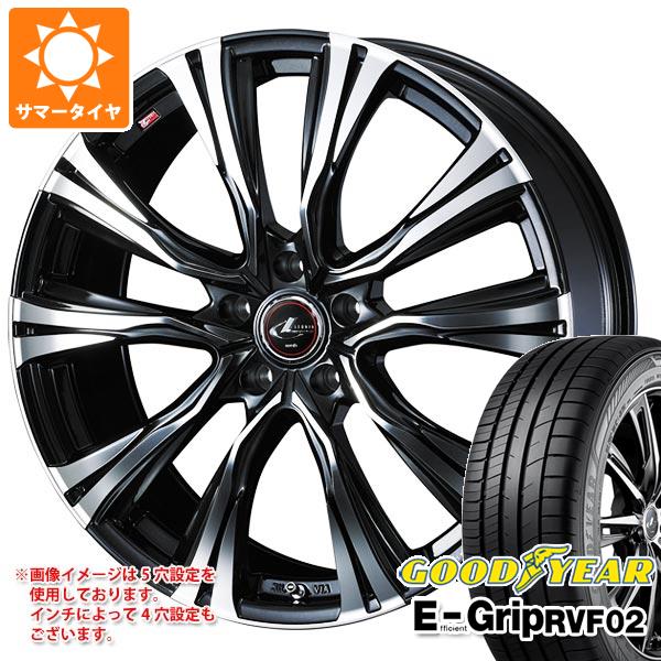 【タイヤ交換対象】サマータイヤ 225/45R18 95W XL グッドイヤー エフィシエントグリップ RVF02 レオニス VR 7.0-18 タイヤホイール4本セット
