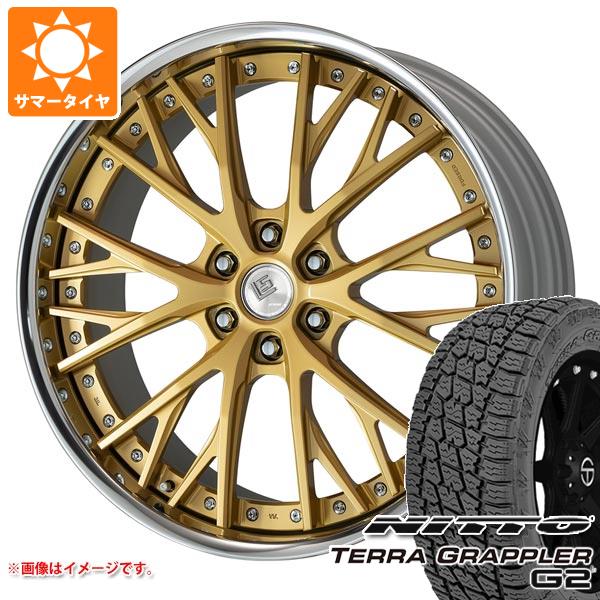 【タイヤ交換対象】ランドクルーザー300用 サマータイヤ ニットー テラグラップラー G2 285/45R22 114H XL ワーク LS バサラ SUV 10.0-22 タイヤホイール4本セット