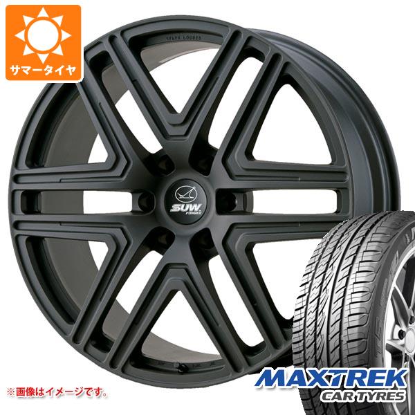 【タイヤ交換対象】ランドクルーザー プラド 150系用 サマータイヤ マックストレック フォルティス T5 265/40R22 106V XL クライメイト ルクソール6 9.5-22 タイヤホイール4本セット