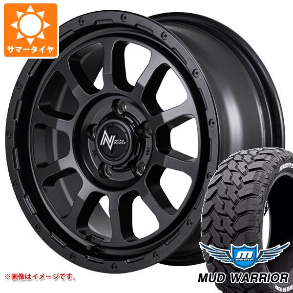 【タイヤ交換対象】RAV4 50系用 サマータイヤ モンスタ マッドウォーリアー LT235/70R16 104/101Q ホワイトレター ナイトロパワー M10 パーシング バレルブラックエディション 7.0-16 タイヤホイール4本セット