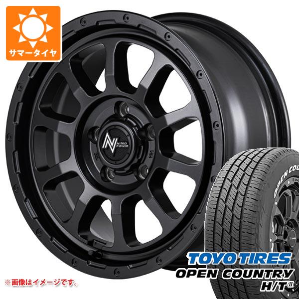 【タイヤ交換対象】ミツビシ エクリプスクロス GK系用 サマータイヤ トーヨー オープンカントリー H/T2 215/70R16 100H ホワイトレター ナイトロパワー M10 パーシング バレルブラックエディション 7.0-16 タイヤホイール4本セット