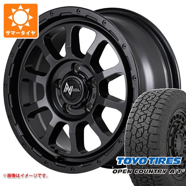 【タイヤ交換対象】ミツビシ エクリプスクロス GK系用 サマータイヤ トーヨー オープンカントリー A/T3 235/70R16 106T ブラックレター ナイトロパワー M10 パーシング バレルブラックエディション 7.0-16 タイヤホイール4本セット