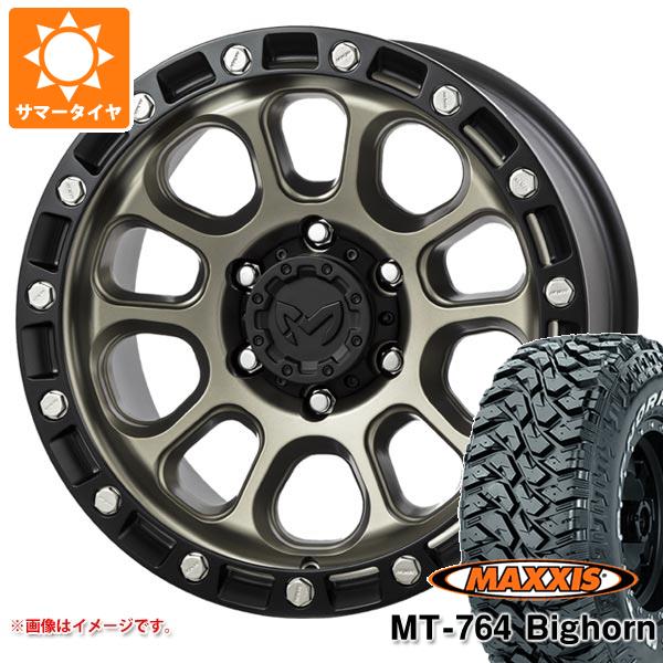 【タイヤ交換対象】サマータイヤ 265/70R17 118/115Q 8PR マキシス MT-764 ビッグホーン ホワイトレター MKW M204 8.0-17 タイヤホイール4本セット