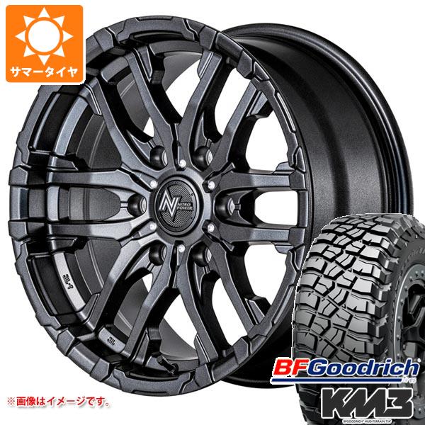 【タイヤ交換対象】ランドクルーザー プラド 150系用 サマータイヤ BFグッドリッチ マッドテレーンT/A KM3 LT265/65R17 120/117Q ナイトロパワー M26 クロスファング 8.0-17 タイヤホイール4本セット
