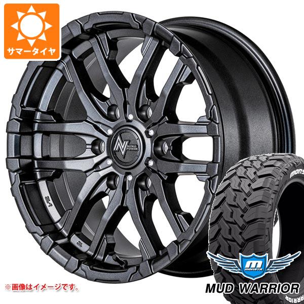 【タイヤ交換対象】NV350キャラバン E26用 2026年製 サマータイヤ モンスタ マッドウォーリアー LT215/70R16 107/105Q ホワイトレター ナイトロパワー M26 クロスファング 6.5-16 タイヤホイール4本セット