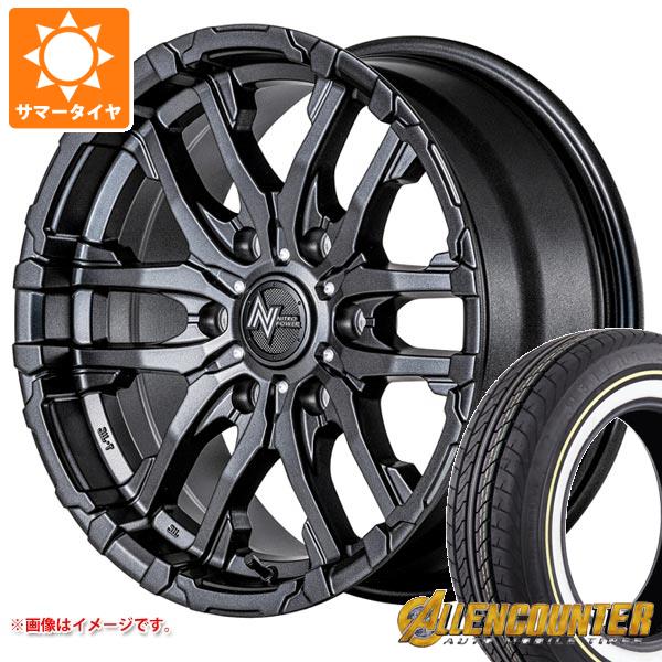 【タイヤ交換対象】ニッサン NV350キャラバン E26用 サマータイヤ オーレンカウンター クラシックオーバル 215/65R16C 109/107T ホワイト/イエローリボン ナイトロパワー M26 クロスファング 6.5-16 タイヤホイール4本セット