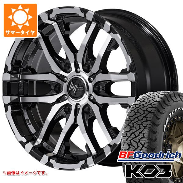 【タイヤ交換対象】NV350キャラバン E26用 サマータイヤ BFグッドリッチ オールテレーンT/A KO3 LT215/70R16 100/97S ホワイトレター ナイトロパワー M26 クロスファング 6.5-16 タイヤホイール4本セット