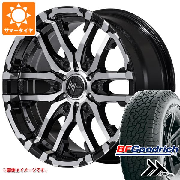【タイヤ交換対象】ランドクルーザー プラド 150系用 サマータイヤ BFグッドリッチ トレールテレーンT/A 265/65R17 112T アウトラインホワイトレター ナイトロパワー M26 クロスファング 8.0-17 タイヤホイール4本セット