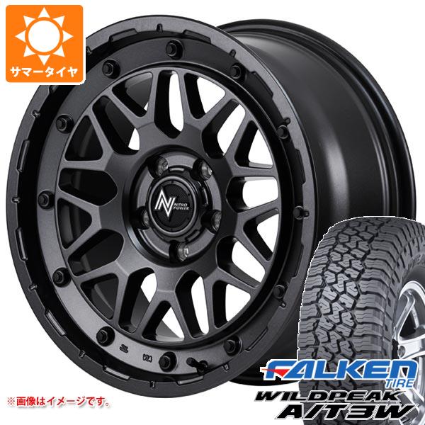 【タイヤ交換対象】エクリプスクロス GK系用 サマータイヤ ファルケン ワイルドピーク A/T3W 235/70R16 109T XL ナイトロパワー M29 スティンガー 7.0-16 タイヤホイール4本セット