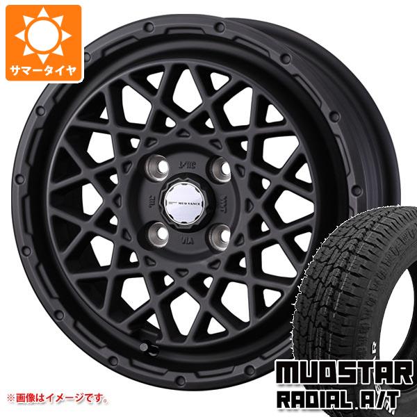 【タイヤ交換対象】キャリイ DA16T用 サマータイヤ マッドスター ラジアル A/T 165/65R14 79S ホワイトレター マッドヴァンス09 4.5-14 タイヤホイール4本セット