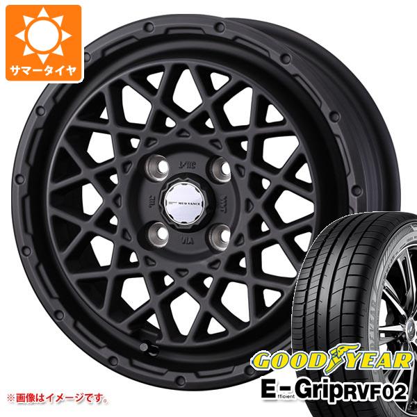【タイヤ交換対象】サマータイヤ 165/60R15 77H グッドイヤー エフィシエントグリップ RVF02 マッドヴァンス09 4.5-15 タイヤホイール4本セット