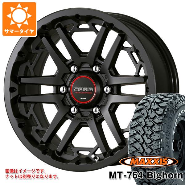 【タイヤ交換対象】サマータイヤ 265/70R17 118/115Q 8PR マキシス MT-764 ビッグホーン ホワイトレター ワーク クラッグ T-グラビック3 8.0-17 タイヤホイール4本セット