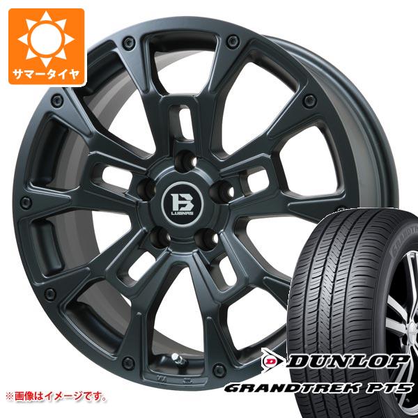 【タイヤ交換対象】エクリプスクロス GK系用 サマータイヤ ダンロップ グラントレック PT5 225/65R17 102V Bラグナス BRD 7.0-17 タイヤホイール4本セット