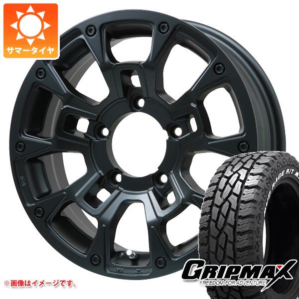 Rakuten - 【タイヤ交換対象】5本セット ジムニー用 サマータイヤ グリップマックス マッドレイジ R/T MAX 175/80R16 91S ホワイトレター Bラグナス BRD 5.5-16 タイヤホイール5本セット