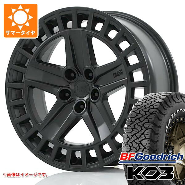 【タイヤ交換対象】5本セット ランドローバー ディフェンダー L663用 サマータイヤ BFグッドリッチ オールテレーンT/A KO3 LT275/55R20 115/112S ブラックレター ブラックライノ オールストン タイヤホイール5本セット